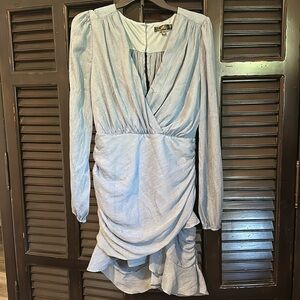 Silver & Blue Mini Dress